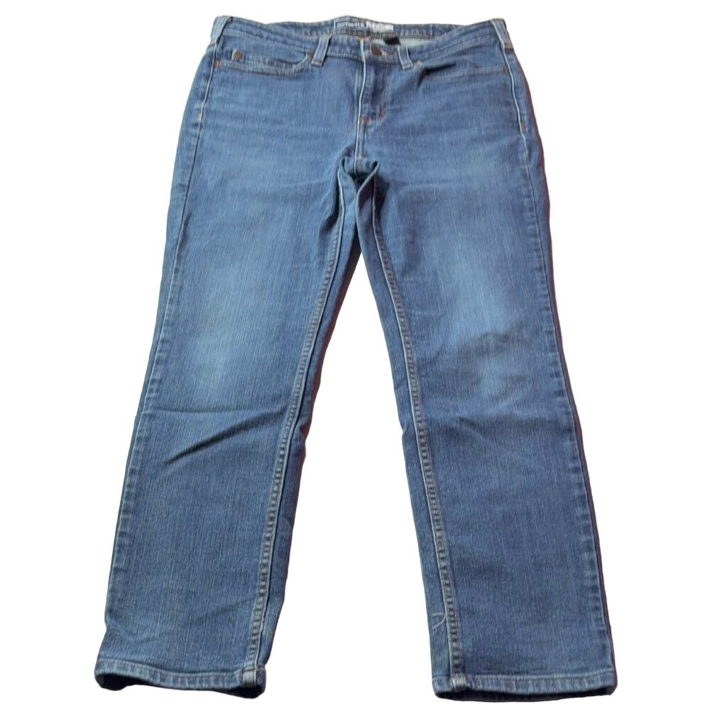 Carhartt Rugged Flex Slim Fit Tapered Jeans Women's 10 Regular Blue BD4976-W
